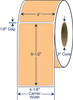4" x 6 1/2" Pastel Orange PMS 148 Thermal Transfer Labels – SKU 640528