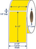4" x 6 1/2" Pantone Yellow Thermal Transfer Labels – SKU 640607