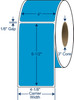 4" x 6 1/2" Fluorescent Blue PMS 801 Thermal Transfer Labels – SKU 640585