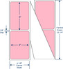 4" x 6" Pastel Pink Fanfold Thermal Transfer Labels – PMS 182 – SKU 640333
