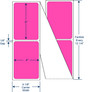 4 x 6 Fluorescent Pink Fanfold Thermal Transfer Labels 640443