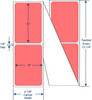 4 x 6 Fluorescent Red Fanfold Thermal Transfer Labels 640432
