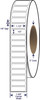 1-1/2 x 1/2 Gloss White Polyester Thermal Transfer Labels 649506