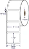 2 x 1-1/2 inch white direct thermal labels with 1 inch core 530561