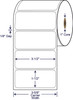 3 1/2 x 1 1/2 inch direct thermal labels 4 inch OD 1 inch core SKU 530651