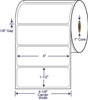 4 x 1 1/2 inch direct thermal labels 4 inch OD 1 inch core SKU 530774