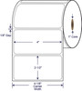 4 x 2 1/2 inch direct thermal labels 4 inch OD 1 inch core SKU 530796