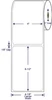 4 x 6 1/2 inch direct thermal labels 4 inch OD 1 inch core SKU 530673