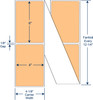 4 x 6 inch pastel orange PMS 148 fanfold direct thermal labels floodcoated permanent adhesive 4000 labels SKU 520174