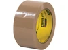 3M Scotch 371 tan carton sealing tape, 2 inches wide by 55 yards long, 36 rolls per case, t901371t