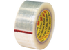 3M Scotch 371 clear carton sealing tape, 2 inches wide by 110 yards long, polypropylene film backing with hot-melt adhesive, 36 rolls per case, T902371