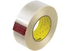 3M Scotch 890MSR clear high-strength filament tape, 2 inches wide by 60 yards per roll, 24 rolls per case, T917890M