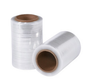 TNB705 clear bundling stretch film, 5 inches wide by 600 feet long, 120 gauge cast film, 12 rolls per case with plastic dispenser