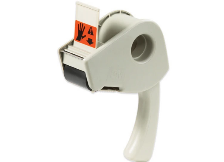 3M H190 ergonomic gray plastic pistol-grip carton sealing tape dispenser for tape up to 2 inches wide, TD3MH190