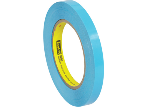 3M Scotch 8898 blue strapping tape, 1/2 inch wide by 60 yards per roll, 72 rolls per case, T9138898