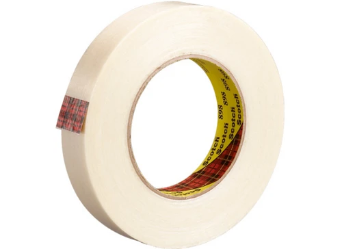 3M Scotch 898 clear high-performance filament tape, 1 inch x 60 yards, 36 rolls per case, glass yarn reinforced packaging tape, T915898