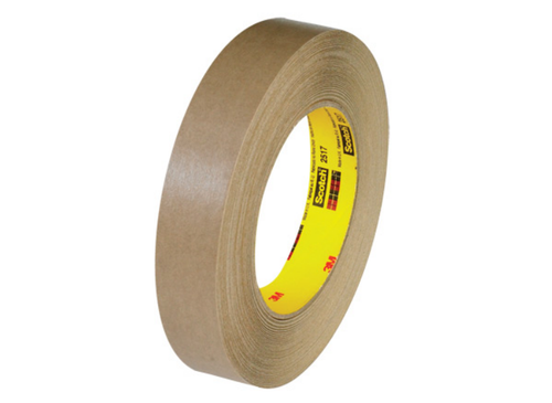 3M Scotch 2517 kraft flatback paper tape, 3/4 inch x 60 yards, 48 rolls per case, T9442517