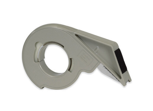 3M H133 gray plastic filament tape dispenser for tape up to 3/4 inch wide with hand brake for carton reinforcement and L-clip and C-clip closures, TDPL3M34