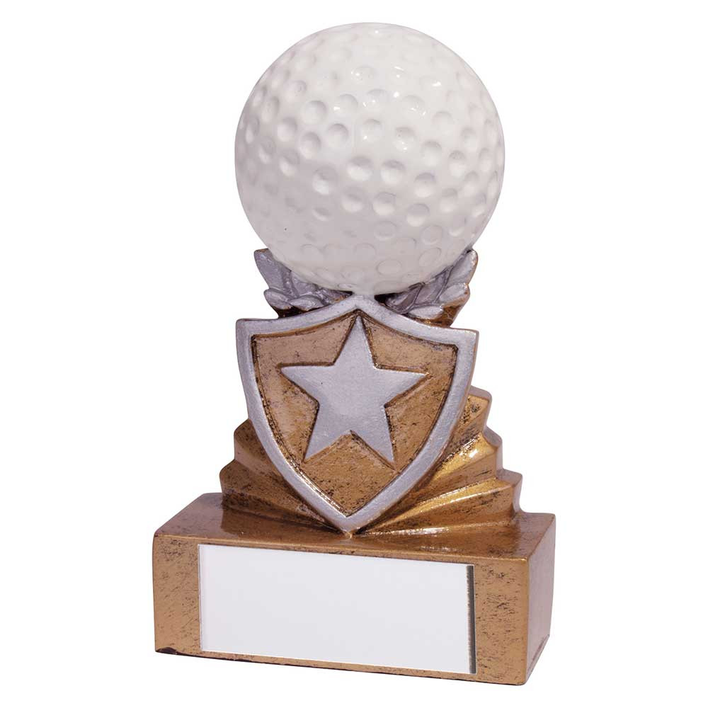 Small Torphy RF19095 (Mini Shield) Golf Trophy - TrophyPlanet
