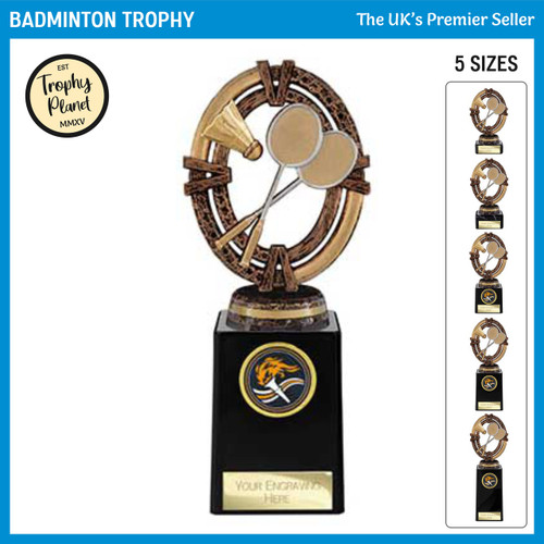 TH26525 Badminton Trophy