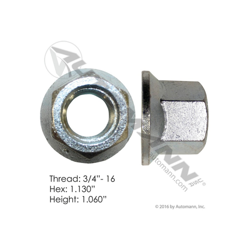 Automann 2013044 flanged cap nut