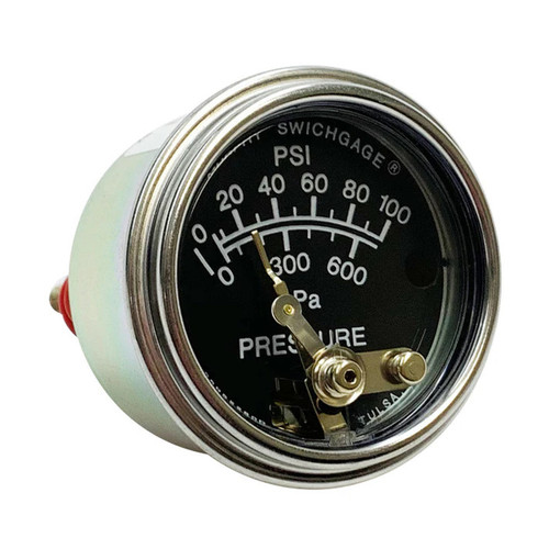 Murphy Pressure Swichgage, 0–100 PSI, 2" Dial, 1/8" NPT (20P-100)