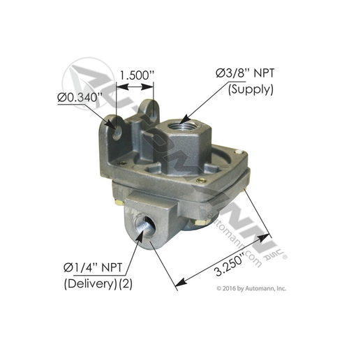 Automann 170.229813 Bendix QR1 quick release valve mixed port