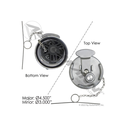 Automann Fuel Cap Vented Peterbilt (572.1014)