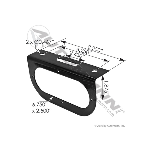 Automann Light Bracket 6in Oval (571.BK60)
