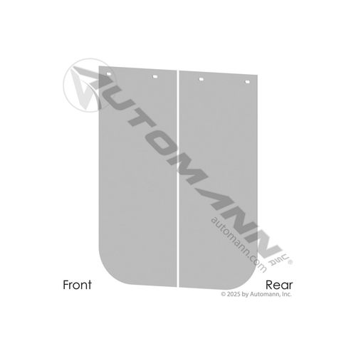 Automann Mud Flap White Poly (562.142430W)