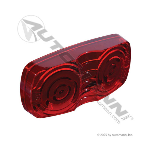 Automann bullseye lens 2x4 inch red 571.LG26R.1