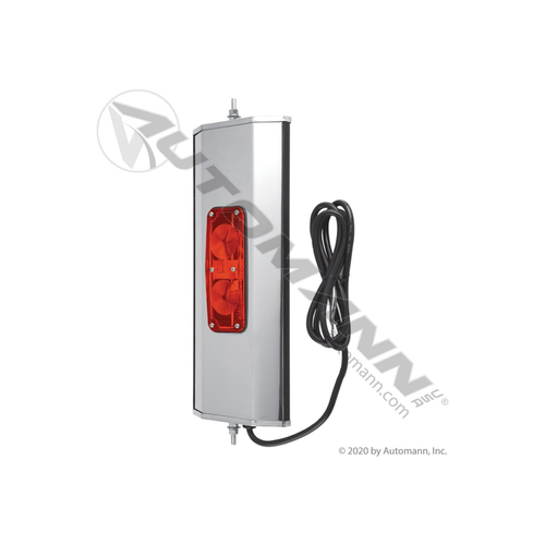 Automann Box Type WC Mirror Stainless Steel 6in x 16in w/ Light (563.9015)