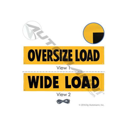 Automann vinyl banner 84x18 inch double sided 571.SB100V