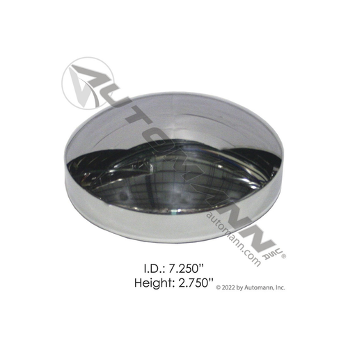 Automann Rear Hub Cap 7-1/4in Axle Chrome (562.C1001C)