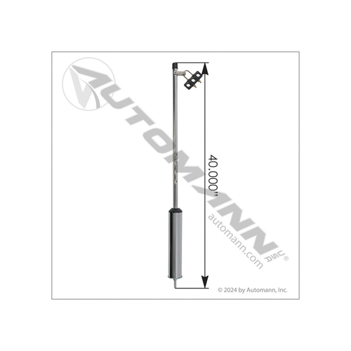 Automann pogo stick chrome finish 177.3003 truck part