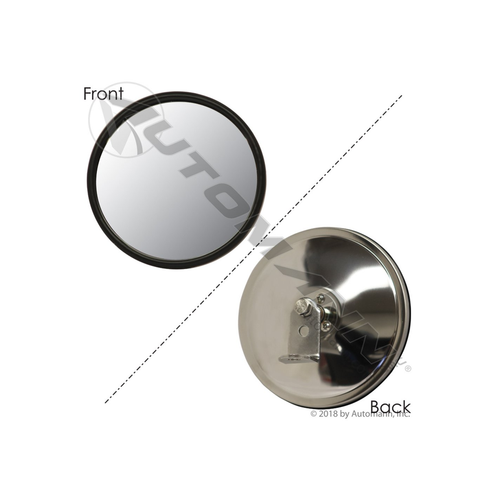 Automann Convex Mirror w/ L Bracket 6in Stainless Steel (563.9002)