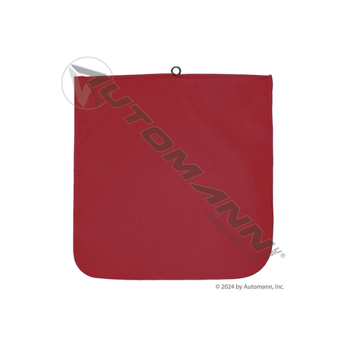 Automann Flag w/Wire Loop Red Cotton 18inX18in (571.SF184WL)