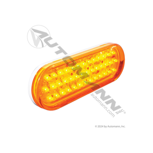 Automann F/P/T Light LED 6in Oval Amber (571.LD60A40)