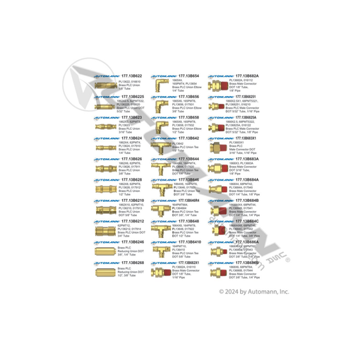 Automann fitting label set CAT-FL100