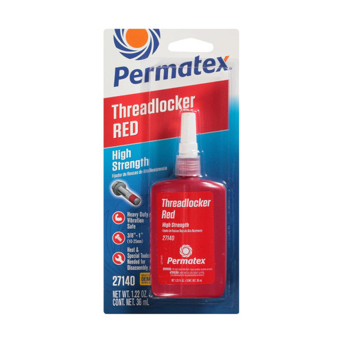 Permatex High Strength Threadlocker Red | 27140
