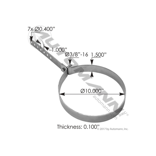 Automann Muffler Hanger 10in (562.U251000)