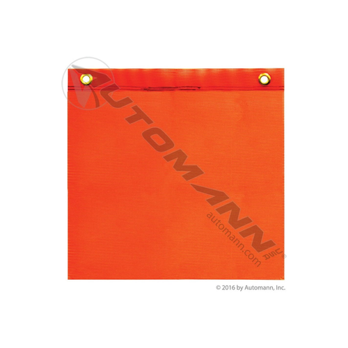 Automann Flag w/Grommets Orange 18in X 18in (571.SF186G)