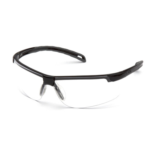 Pyramex Ever-Lite Safety Glasses SB8610D | Black Frame, Clear Lens