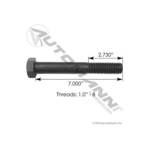 Automann Cap Screw 1in X 7in GR5 (C100700GR8)