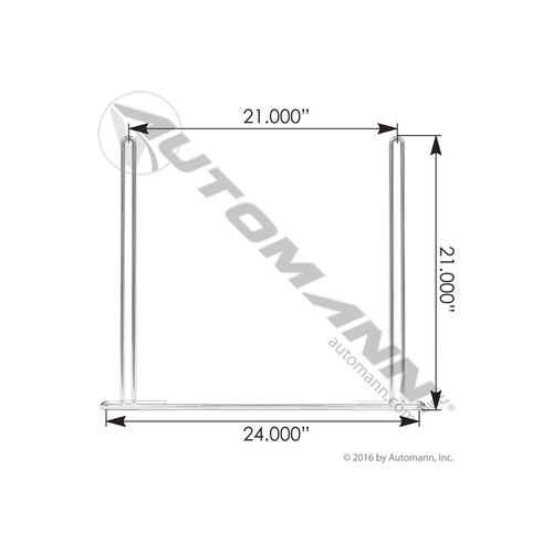 Automann Anti-Sail Bracket Chrome (562.801)