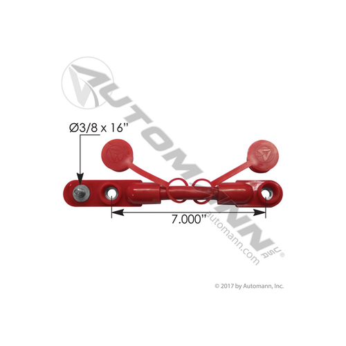 Automann Cable Overmolded Harness 2/0 7in Red (178.2020RD)