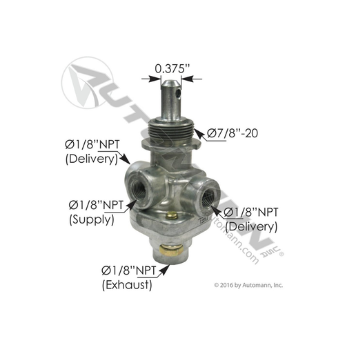 Automann PP1 dash control valve 40 PSI 170.276567