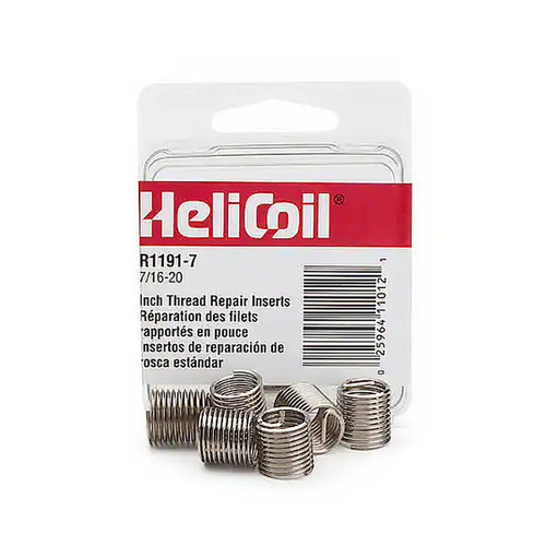 Helicoil 1/4"-28 NF Replacement Inserts, 12-Pack (R1191-4)