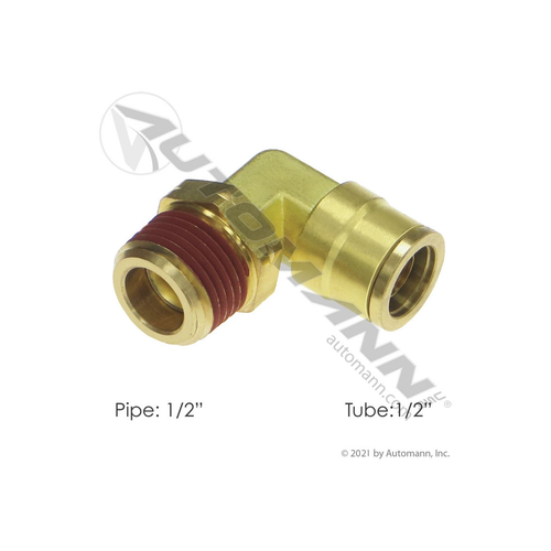 Automann Brass PLC Male SWL Elbow 1/2" x 1/2" (177.13B698D) Automann Brass PLC Male SWL Elbow 1/2" x 1/2" (177.13B698D)