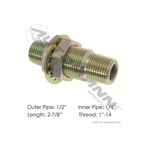 Automann bulkhead coupling 177.4001 2-7/8 inch